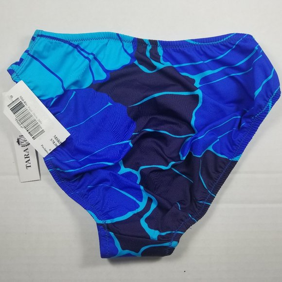 TARA GRINNA Bikini Bottoms Blue Sizes 4 6 8 NWT - Picture 2 of 2